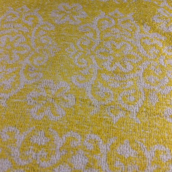 Vintage‎ 60s 70s Floral Hand Towel Sunny Yellow White Cotton - Picture 6 of 11